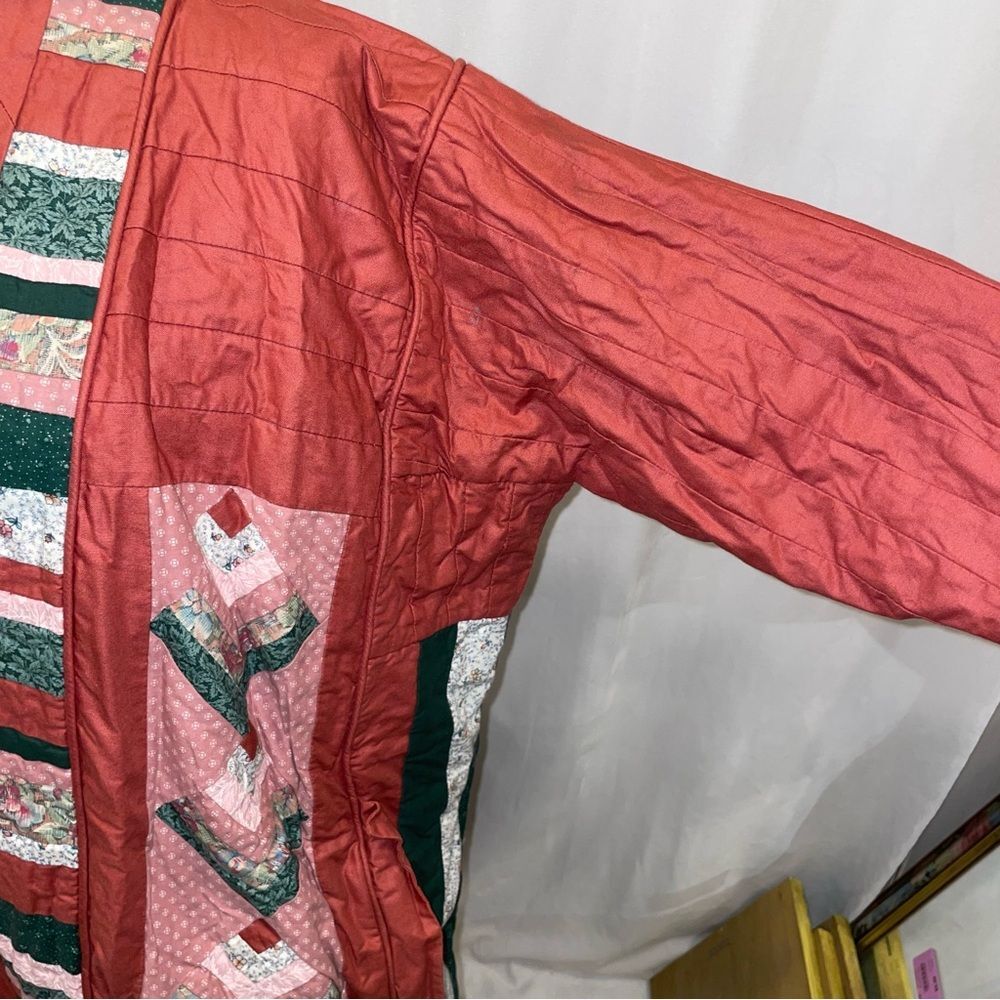 Hand Crafted Multicolor Quilted Robe - Picture 10 of 13